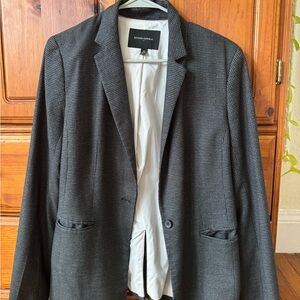 Banana Republic Charcoal Checkered Jacket